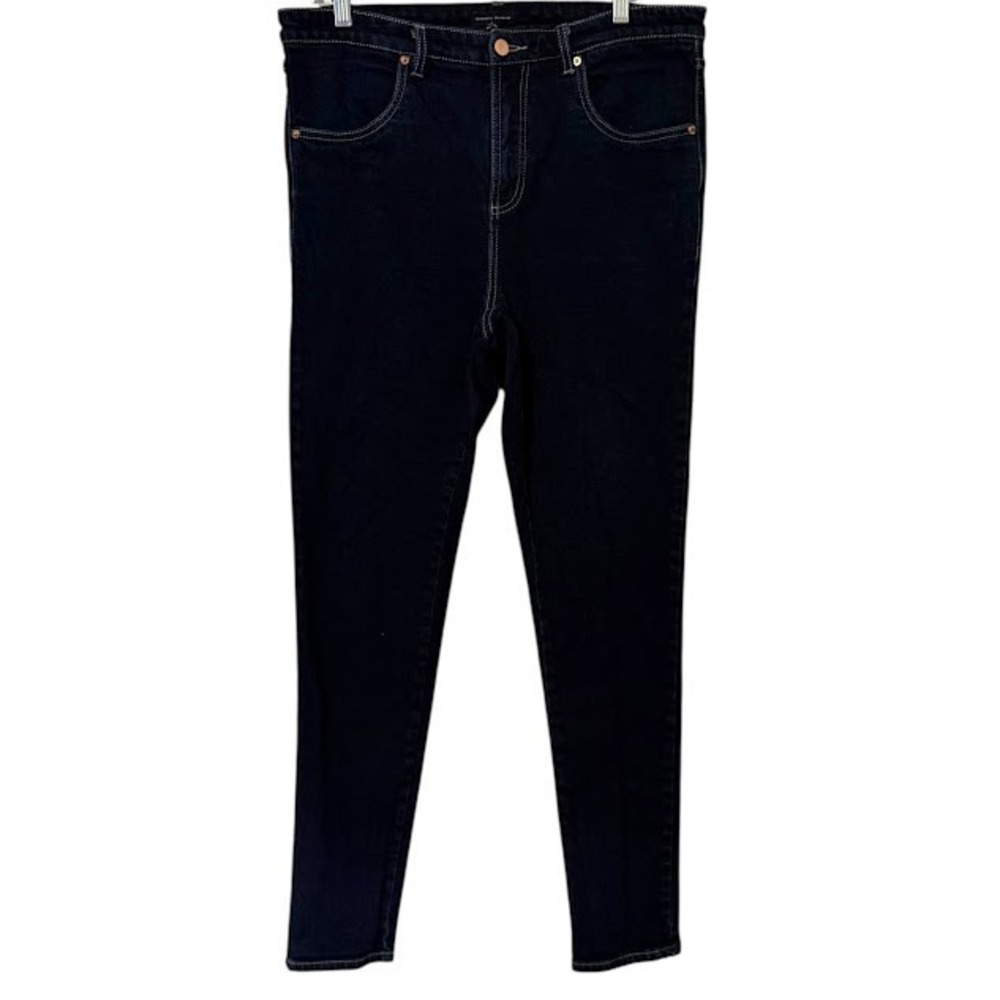 Universal Standard Dark Wash Seine High Rise Skinny Jeans Womens 10‎ Long